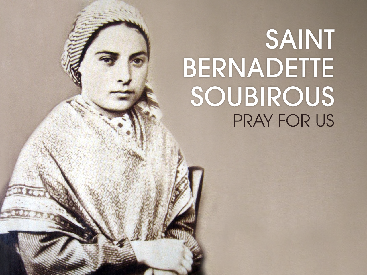 Apr 16 – St Bernadette (Soubirous) of Lourdes, (1844-1879), Visionary ...